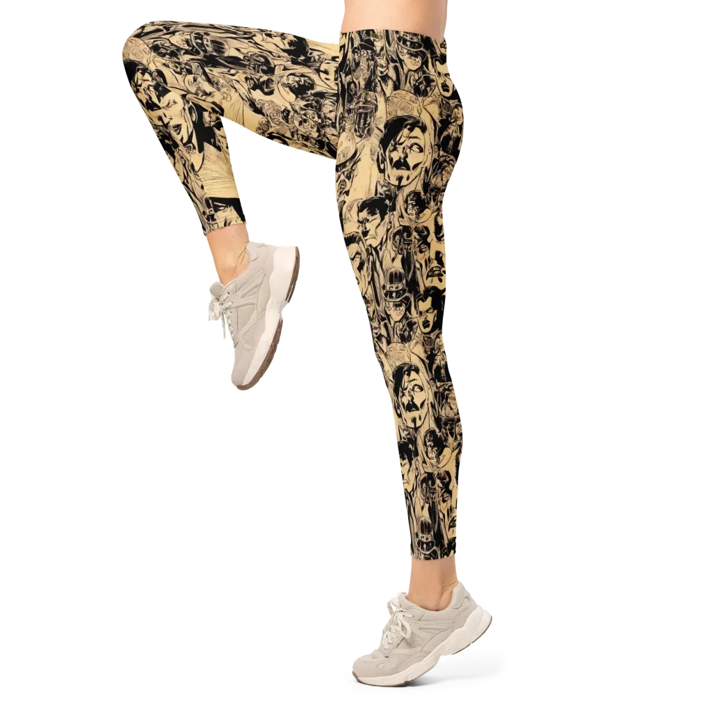 Ink Riot on Leggings — Left