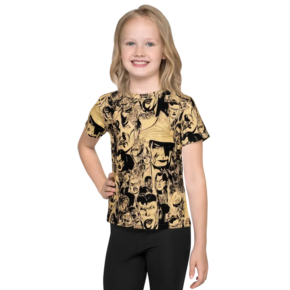 Ink Riot on Kids Crew Neck T-Shirt — Front