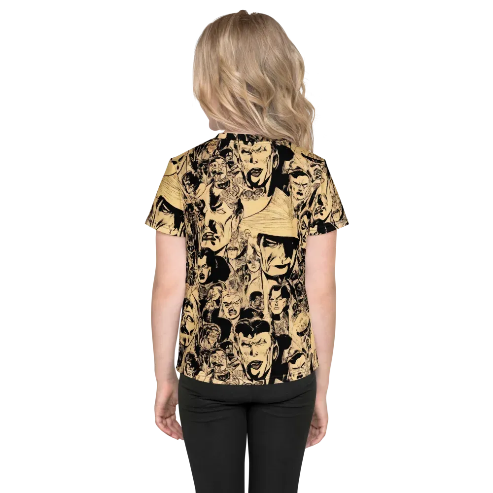 Ink Riot on Kids Crew Neck T-Shirt — Back