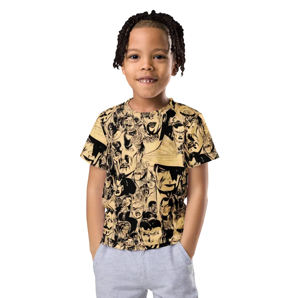 Ink Riot on Kids Crew Neck T-Shirt — Front