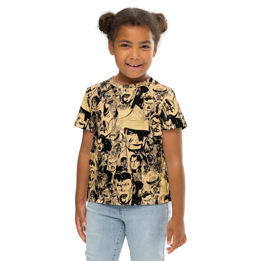 Ink Riot on Kids Crew Neck T-Shirt — Front