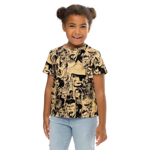 Ink Riot on a Kids Crew Neck T-Shirt