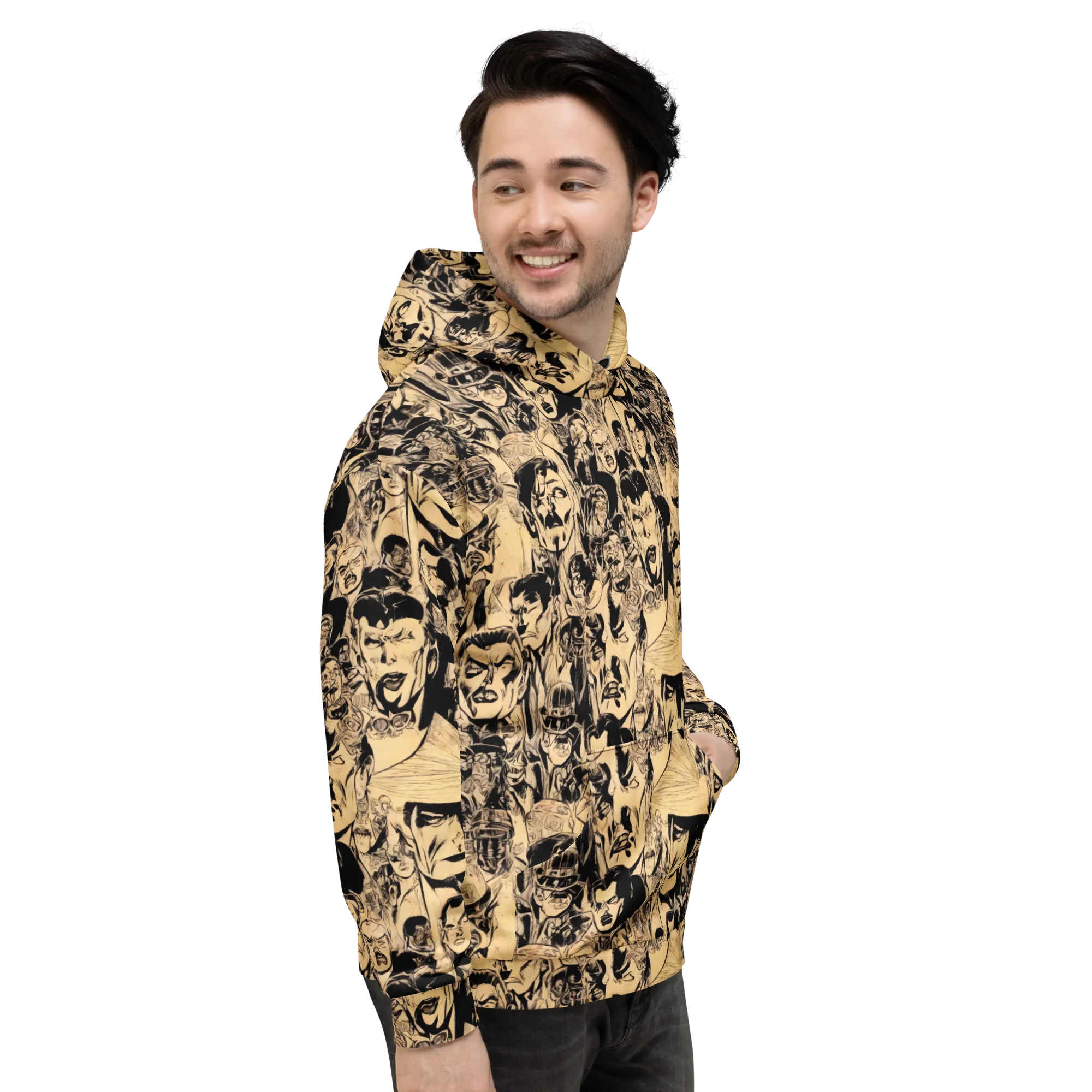 Ink Riot on Hoodie — Right