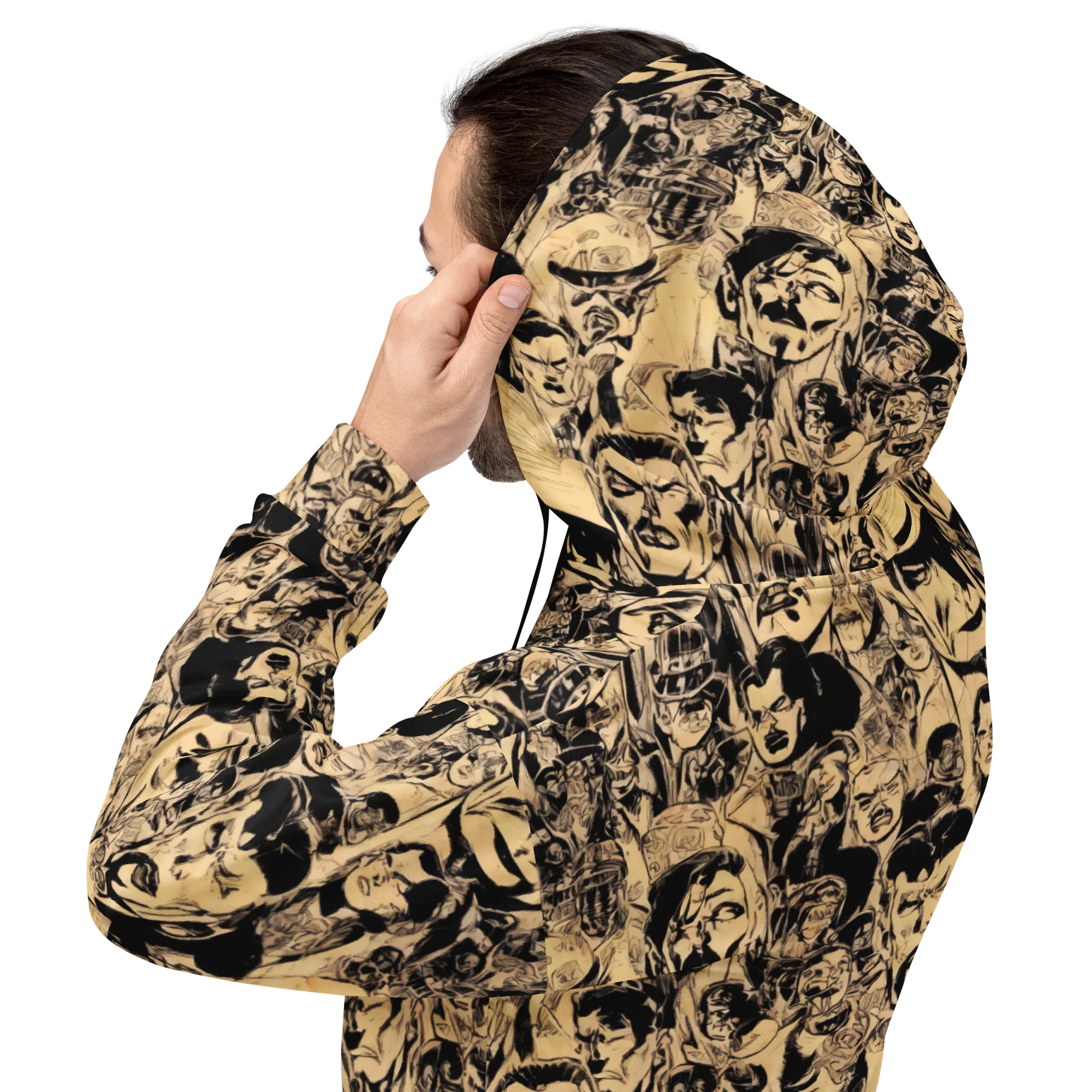 Ink Riot on Hoodie — Back
