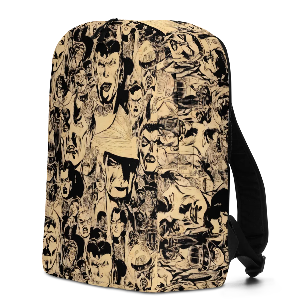 Ink Riot on Minimalist Backpack — Left