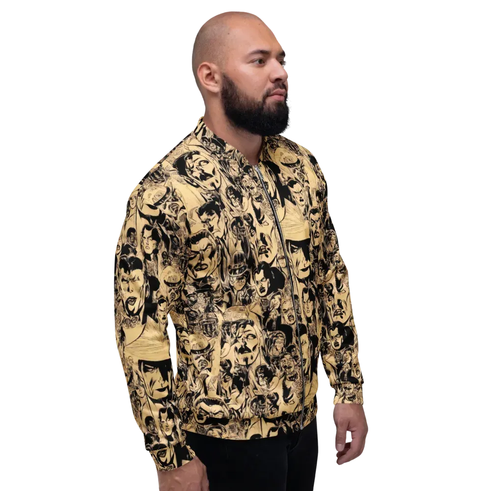 Ink Riot on Bomber Jacket — Right