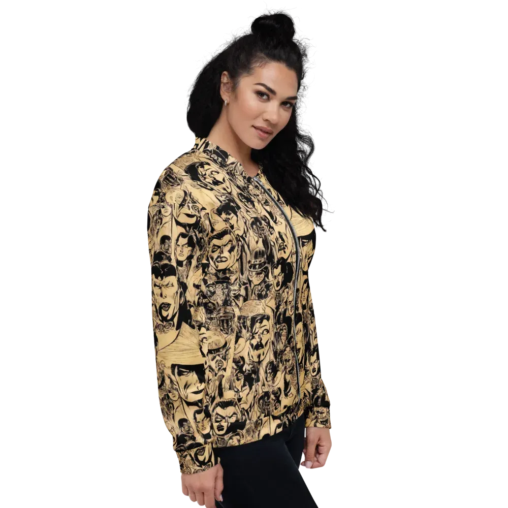 Ink Riot on Bomber Jacket — Right