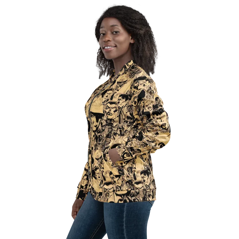 Ink Riot on Bomber Jacket — Left
