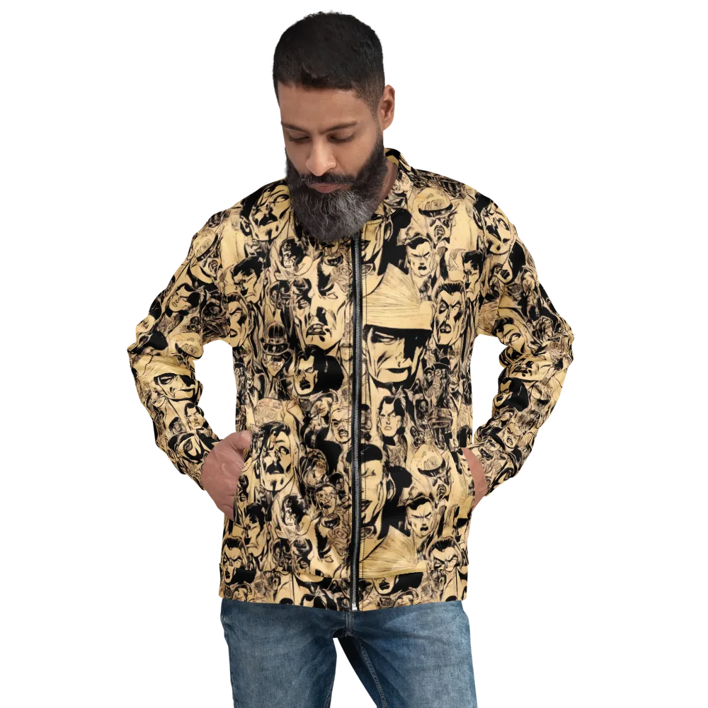 Ink Riot on Bomber Jacket — Front