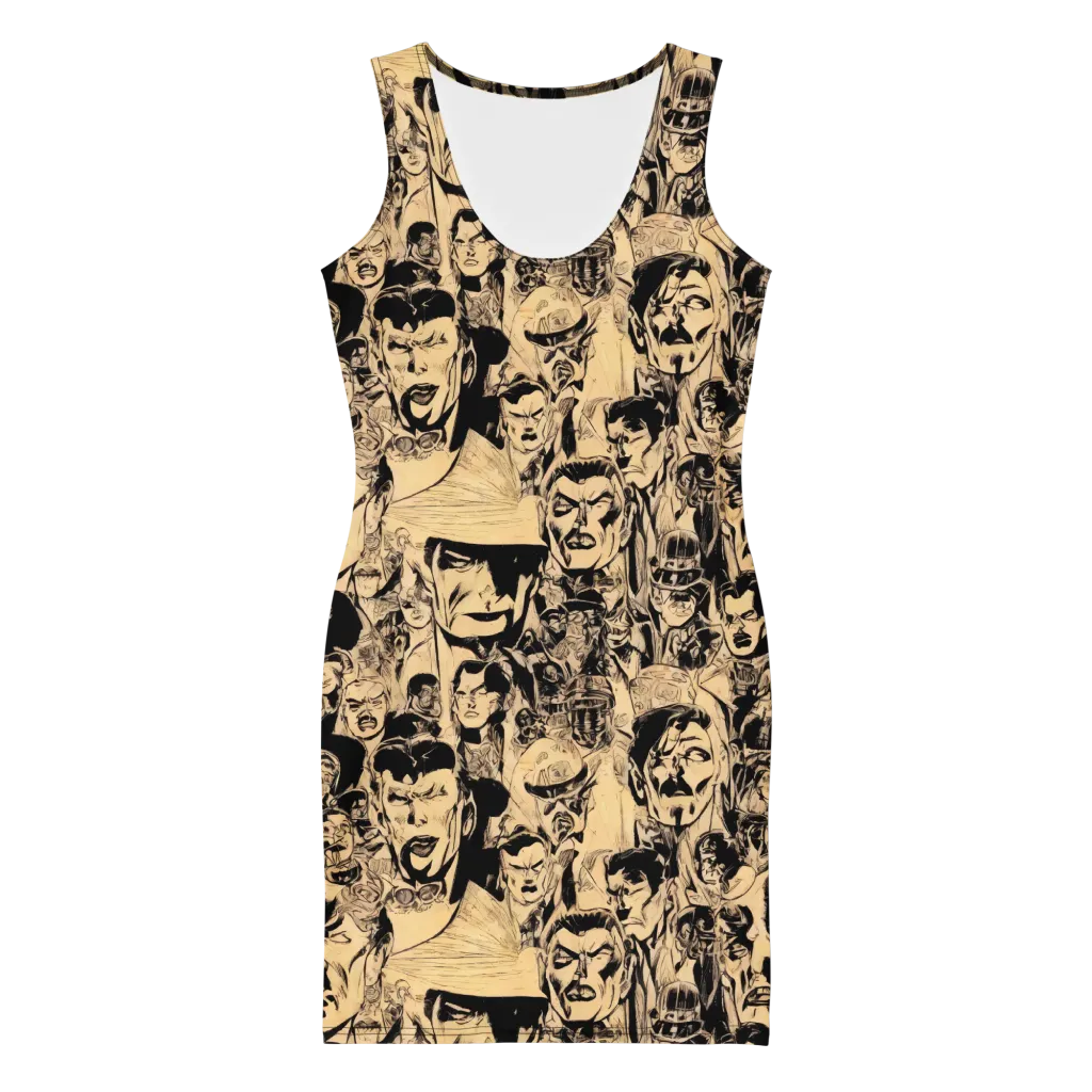 Ink Riot on Bodycon Dress — Front