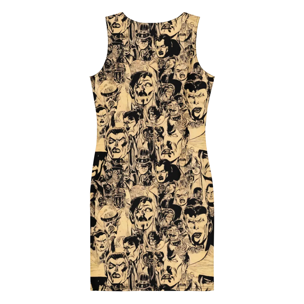 Ink Riot on Bodycon Dress — Back