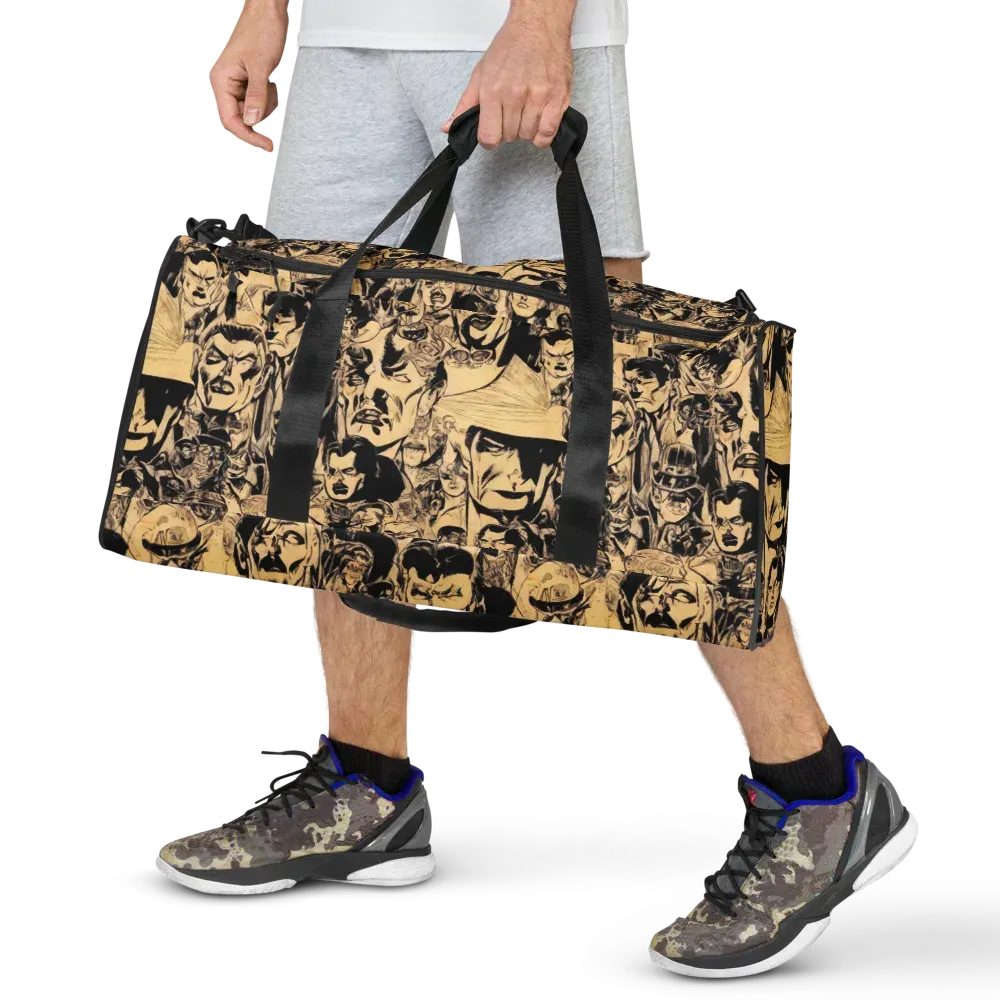 Ink Riot on Duffle Bag — Front