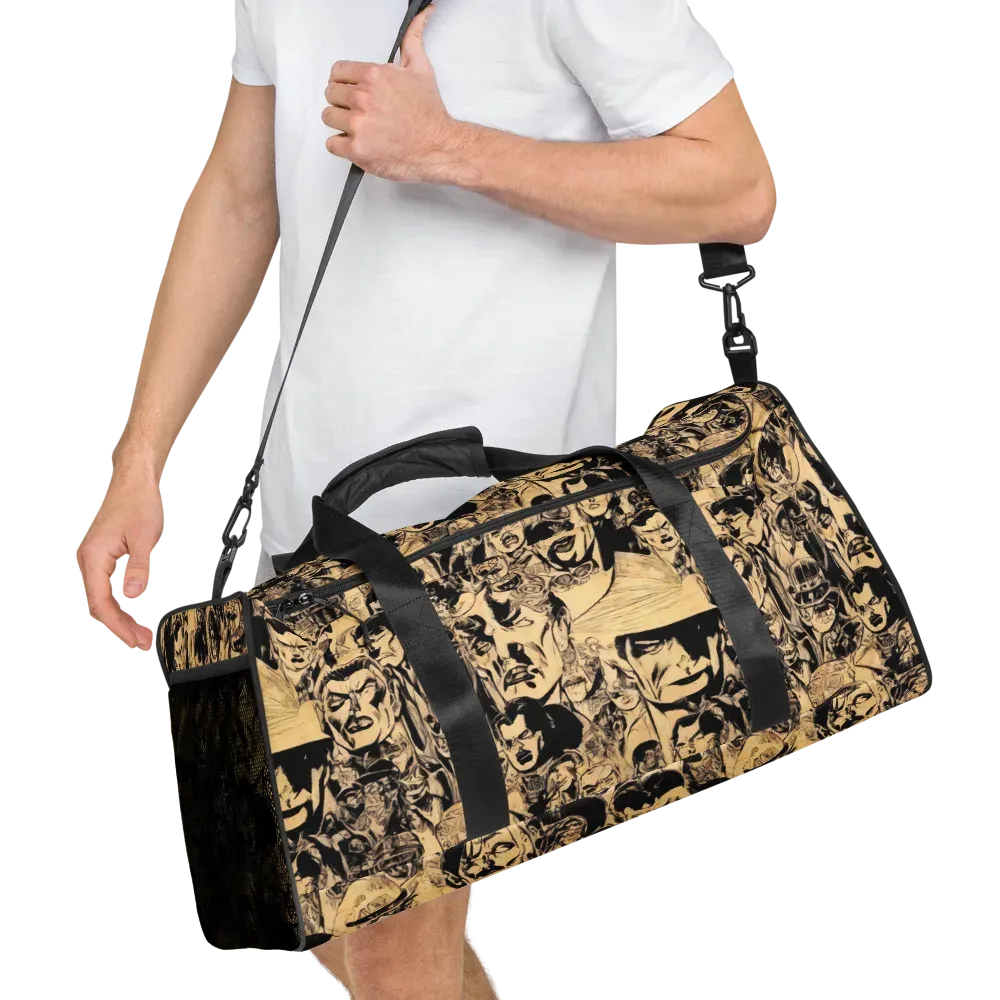 Ink Riot on Duffle Bag — Right Front