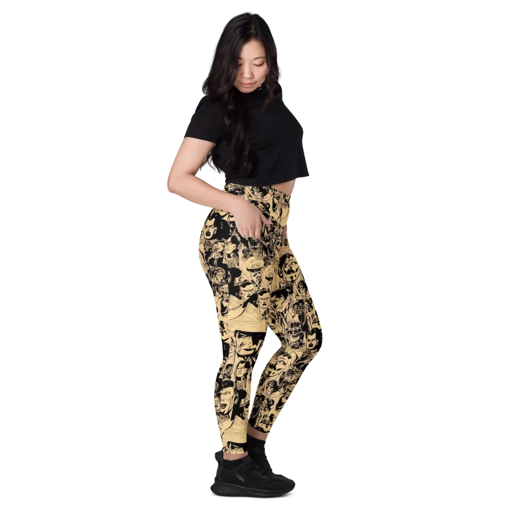 Ink Riot on Leggings with Pockets — Right