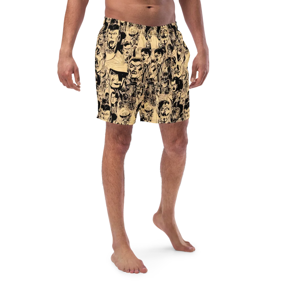 Ink Riot on Swim Trunks — Front