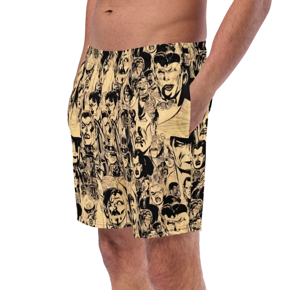 Ink Riot on Swim Trunks — Left Front