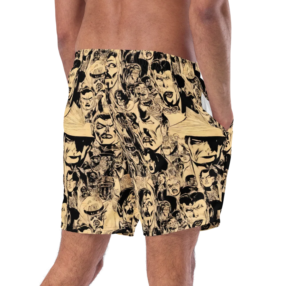 Ink Riot on Swim Trunks — Right Back