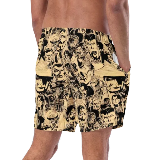 Ink Riot on a Swim Trunks