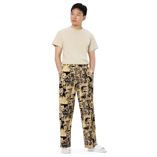 Ink Riot on a Wide-Leg Pants