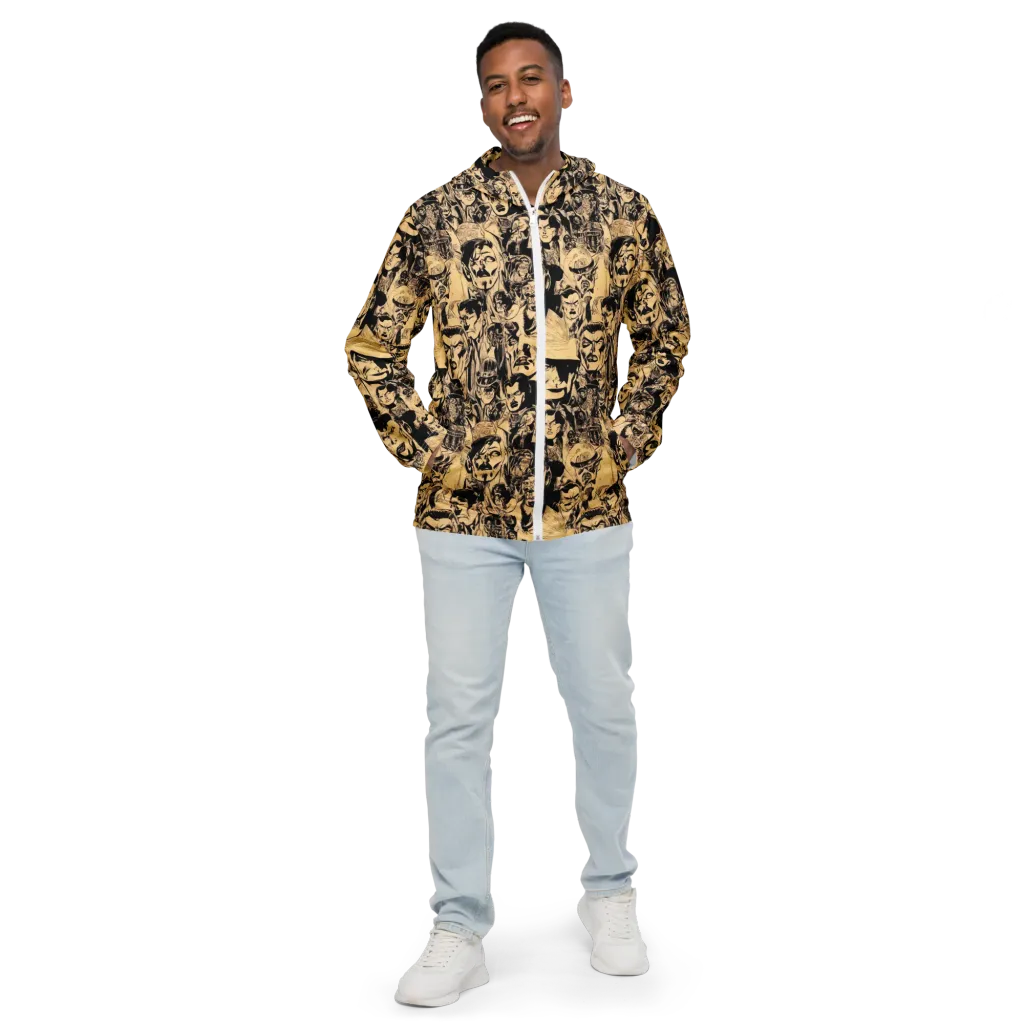 Ink Riot on Men's Windbreaker — Front