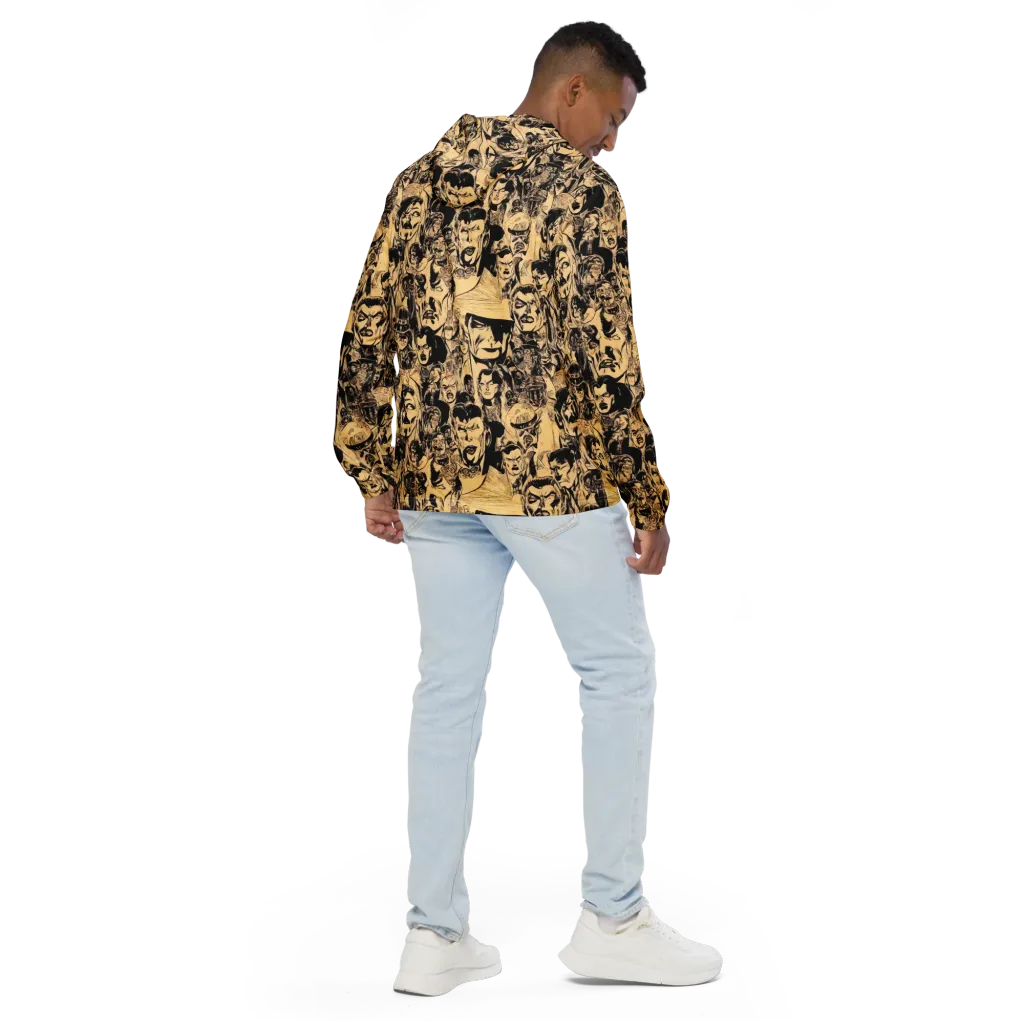 Ink Riot on Men's Windbreaker — Back