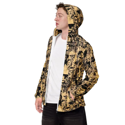 Ink Riot on a Men's Windbreaker