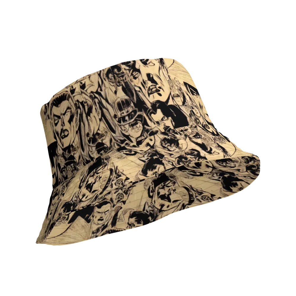 Ink Riot on Reversible Bucket Hat — Product details Outside