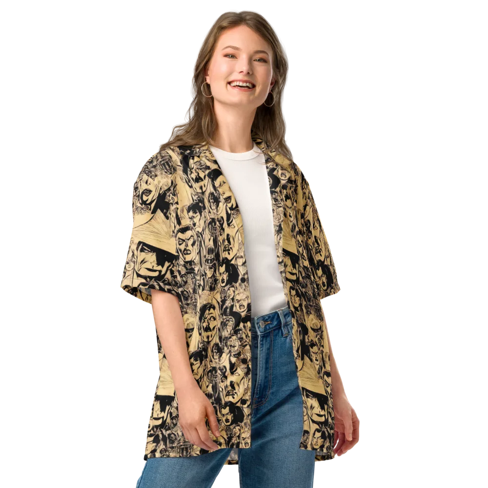 Ink Riot on Button Shirt — Front