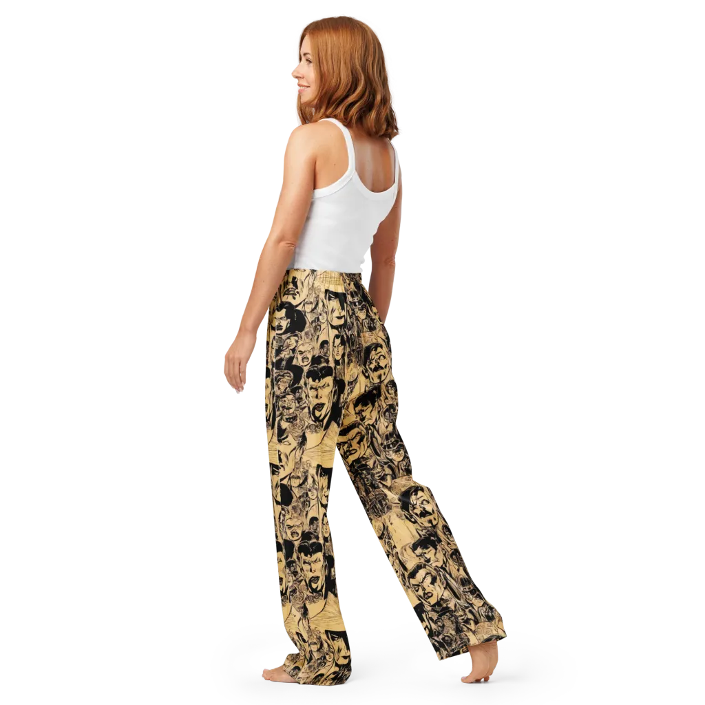 Ink Riot on Women's Pajama Pants — Back