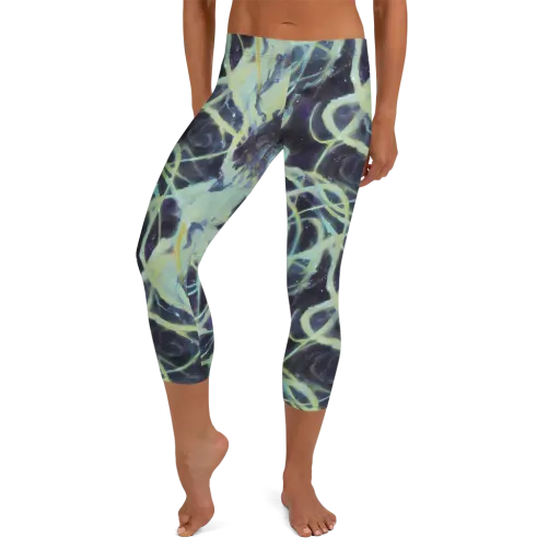 Lunar Cellscape on a Capri Leggings