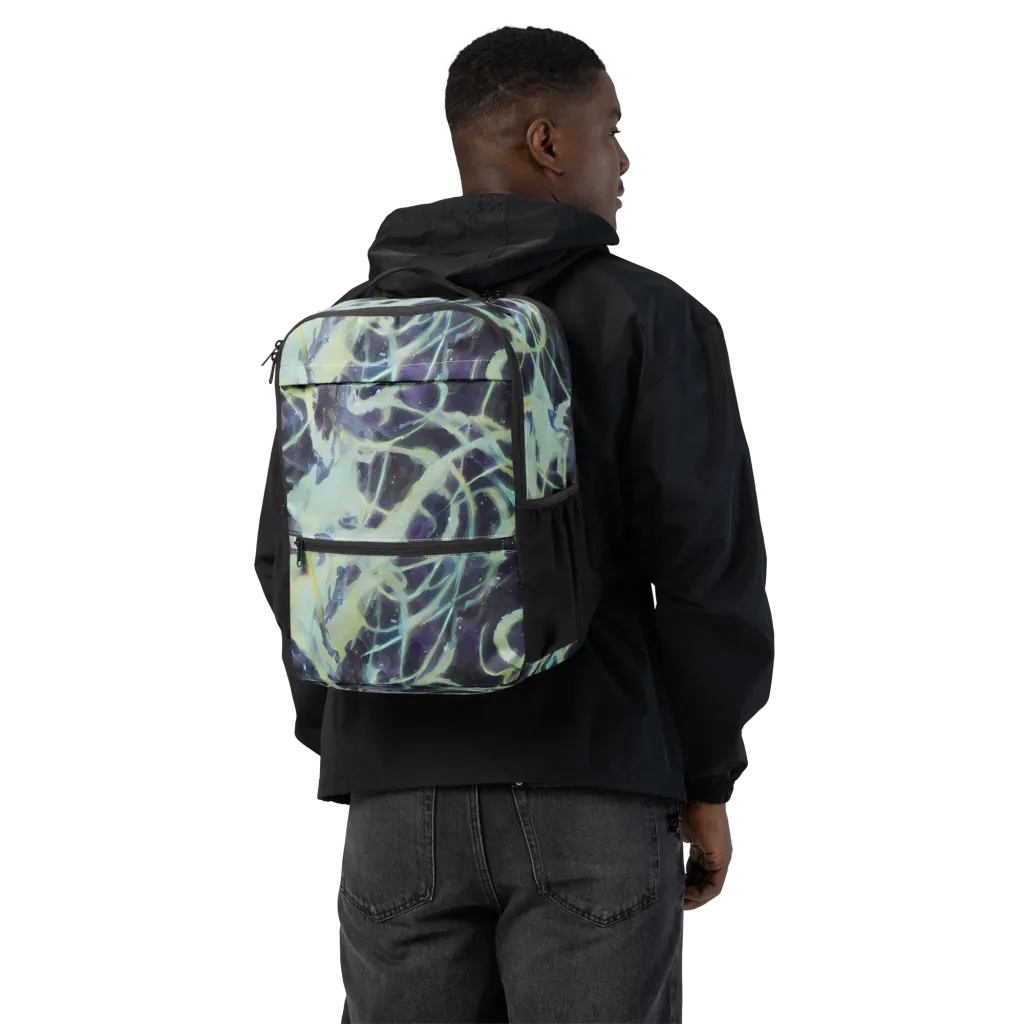 Lunar Cellscape on Utility Backpack — Back