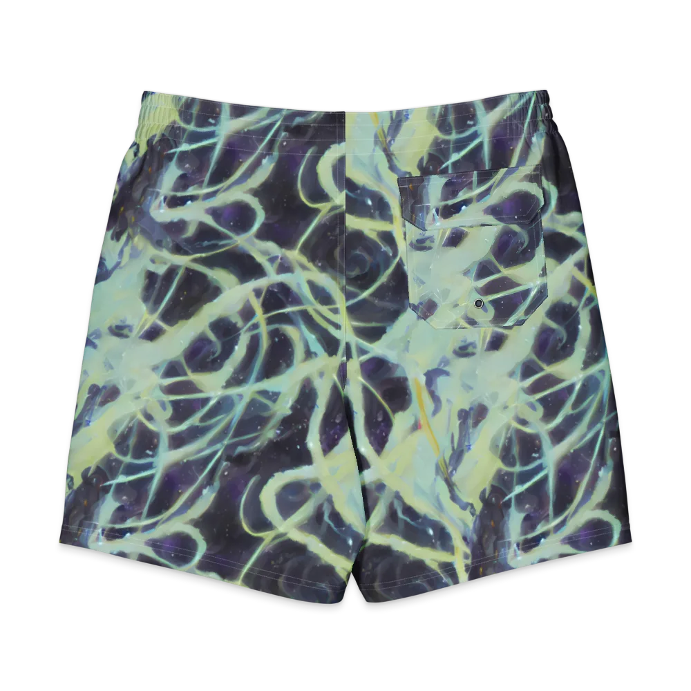 Lunar Cellscape on Men's Board Shorts — Back