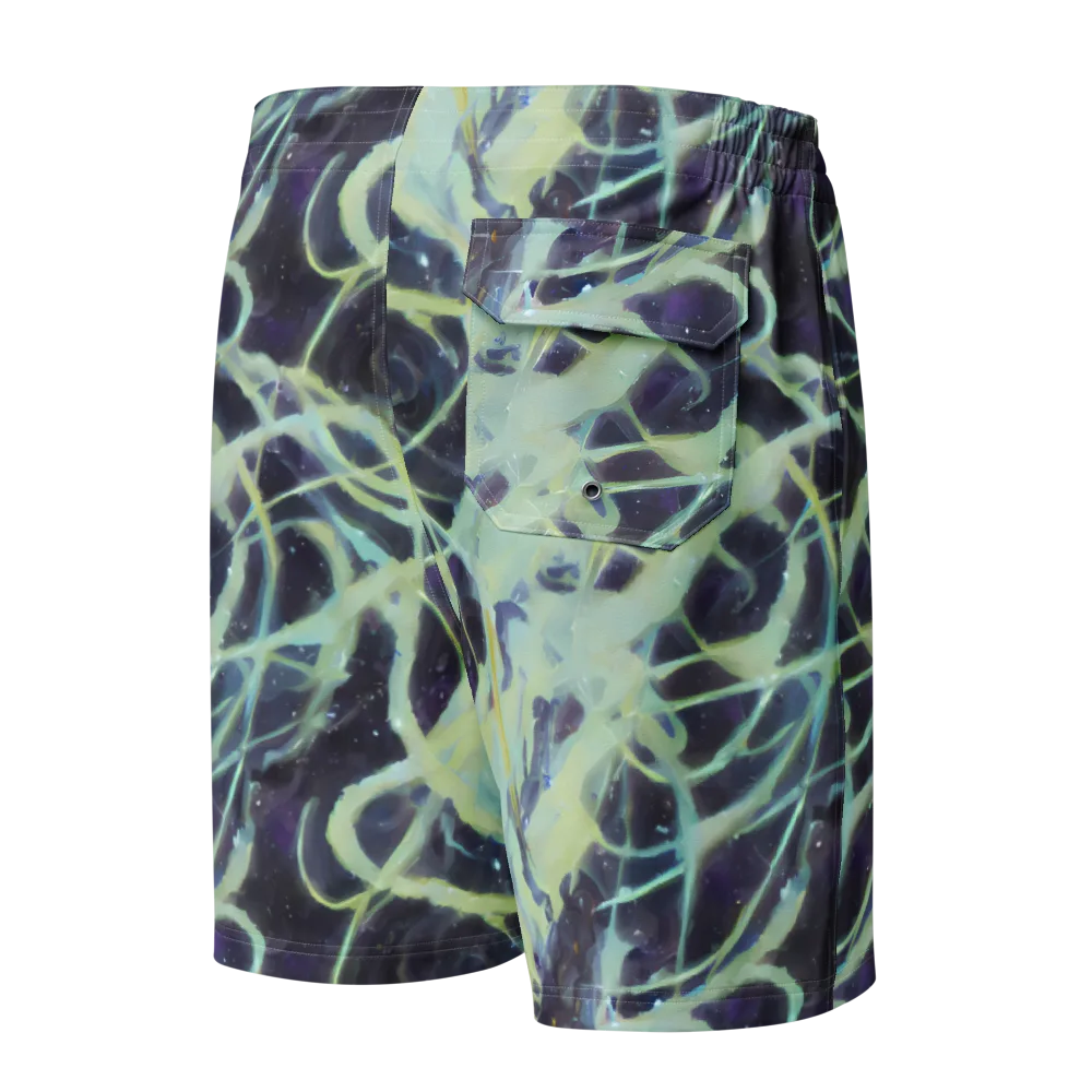 Lunar Cellscape on Men's Board Shorts — Back