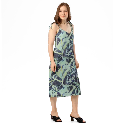 Lunar Cellscape on a Slip Dress