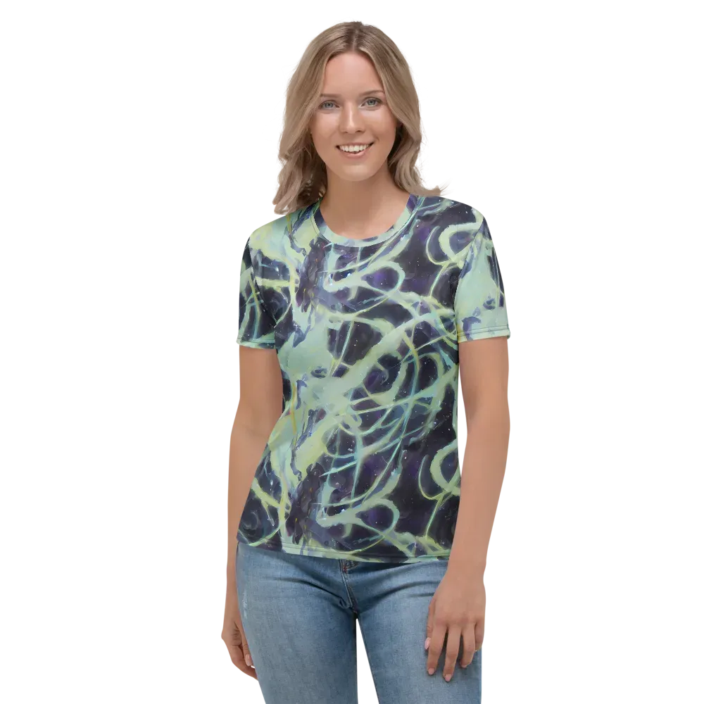 Lunar Cellscape on Women's Crew Neck T-Shirt — Front