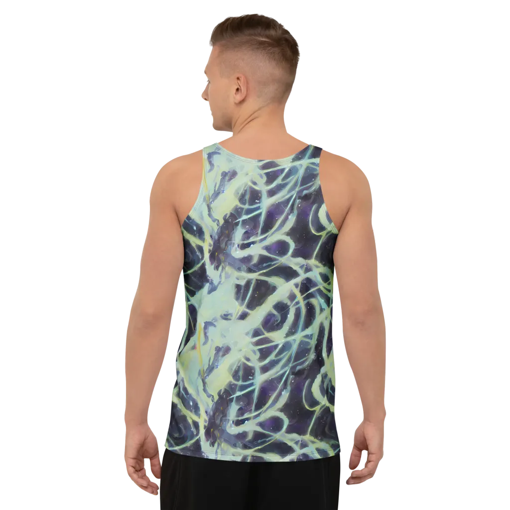 Lunar Cellscape on Men's Tank Top — Back