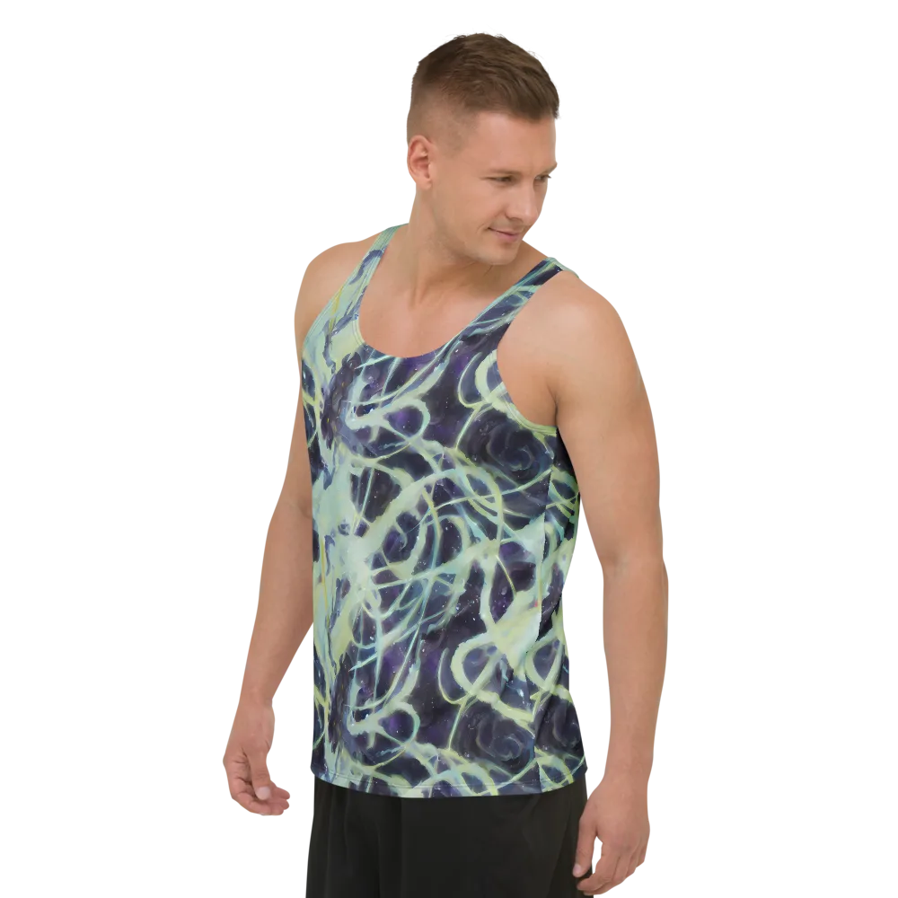 Lunar Cellscape on Men's Tank Top — Left Front