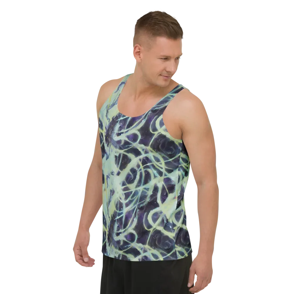 Lunar Cellscape on Men's Tank Top — Left Front