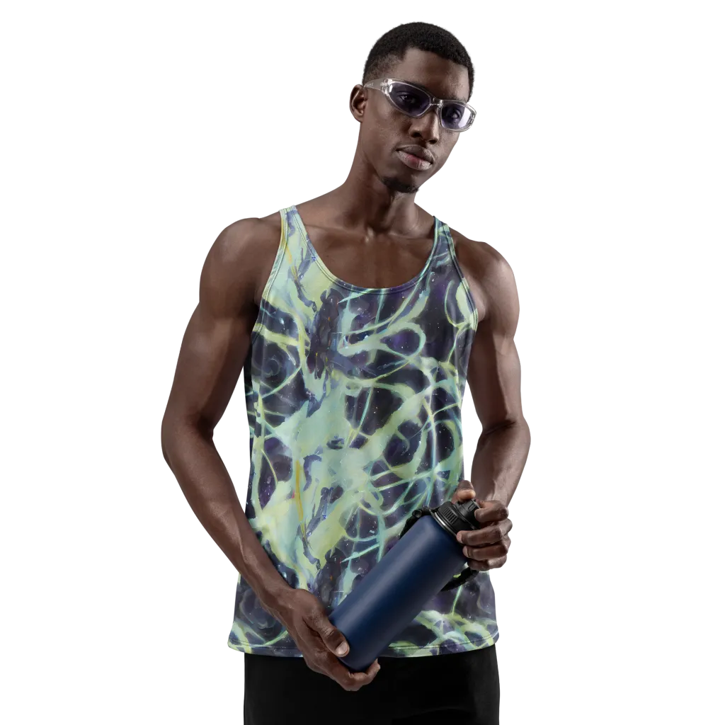 Lunar Cellscape on Men's Tank Top — Front