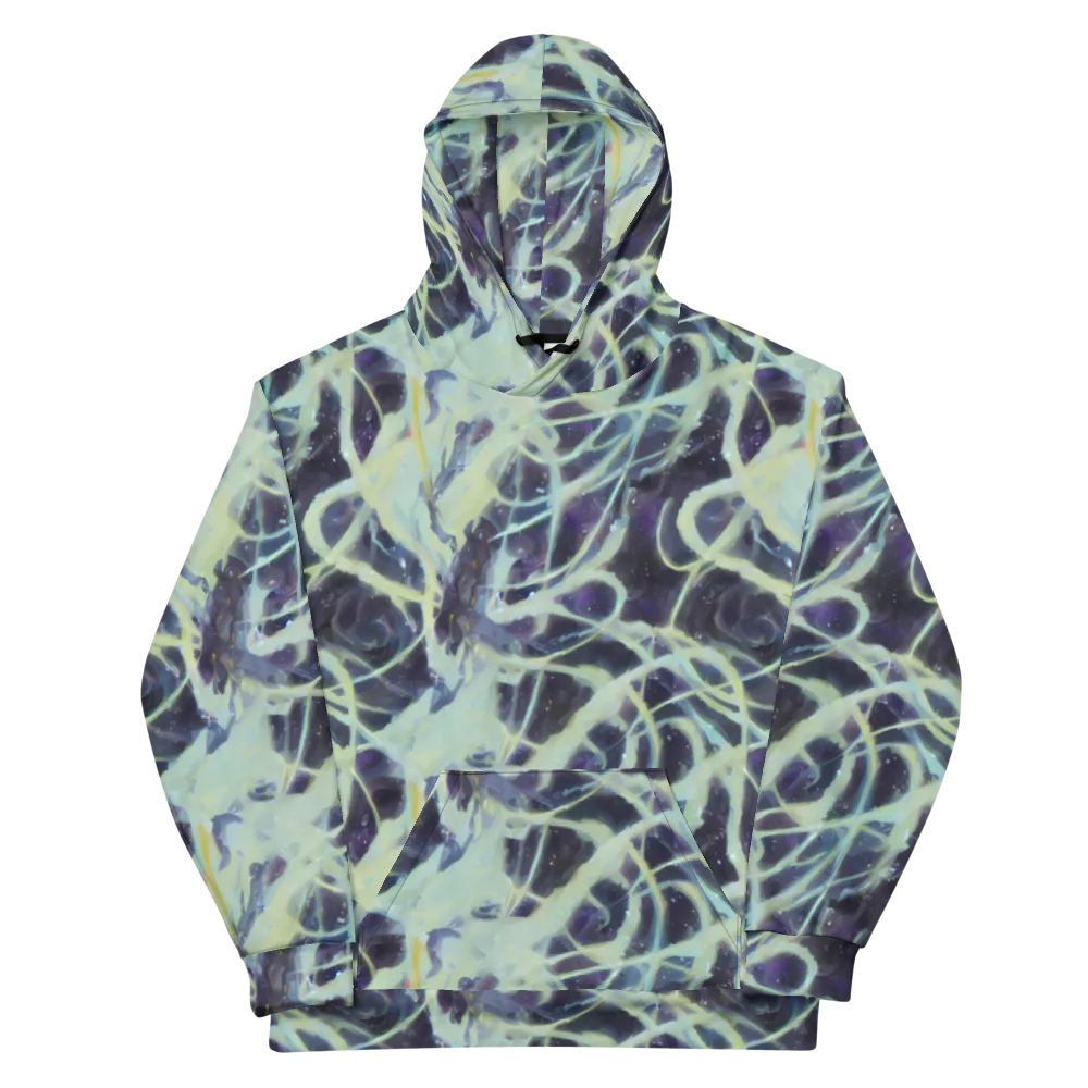 Lunar Cellscape on Cotton Hoodie — Front