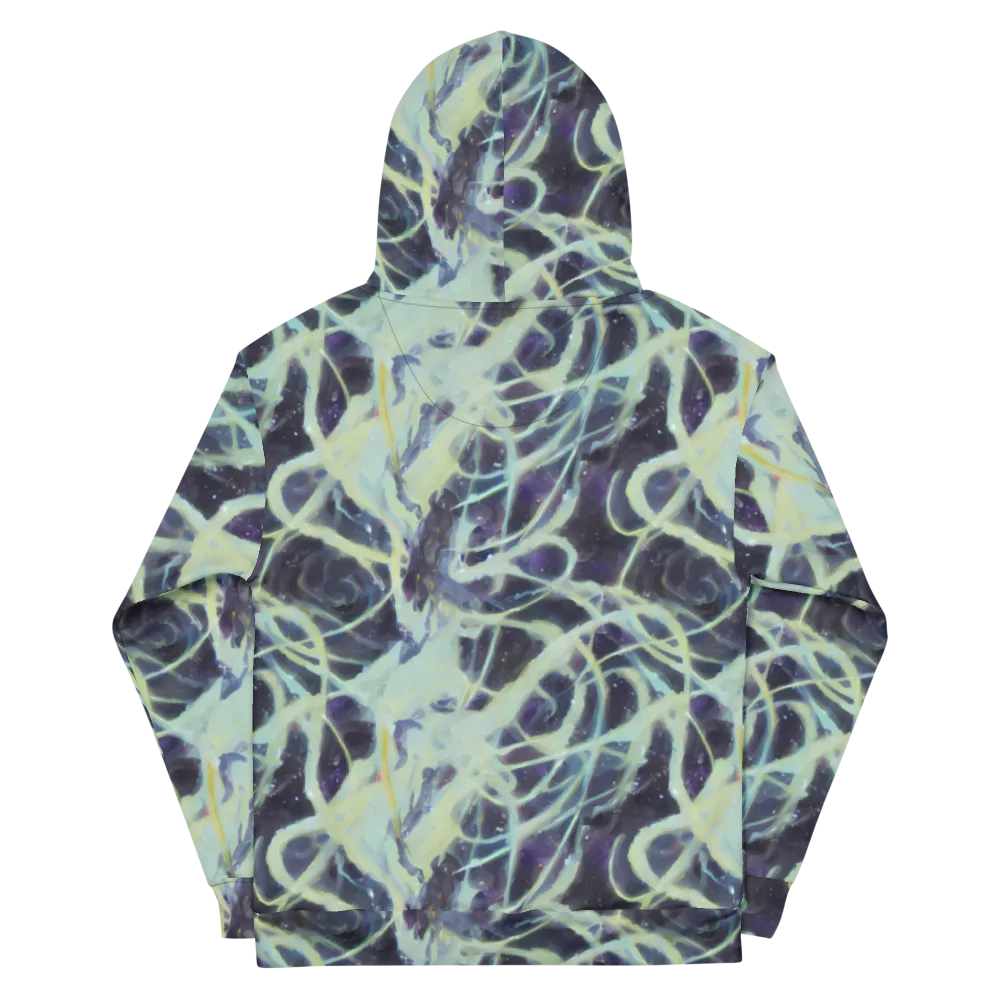Lunar Cellscape on Cotton Hoodie — Back