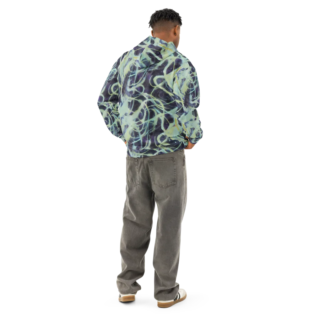 Lunar Cellscape on Cotton Hoodie — Back