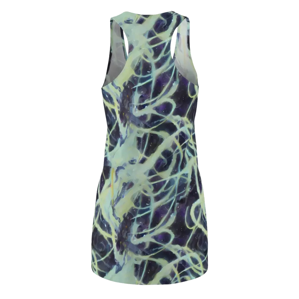 Lunar Cellscape on Racerback Dress — Back
