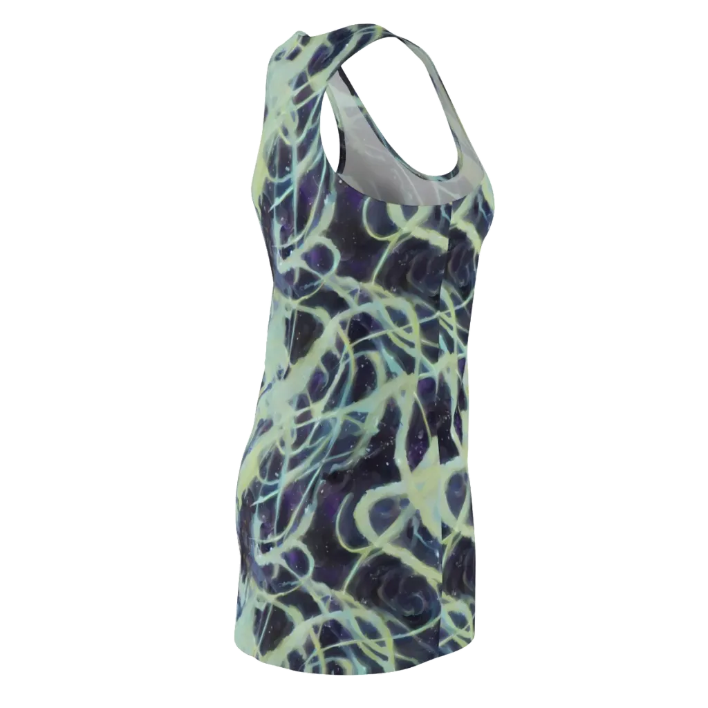 Lunar Cellscape on Racerback Dress — Back Side