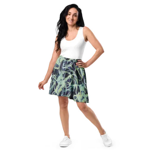 Lunar Cellscape on a Skater Skirt