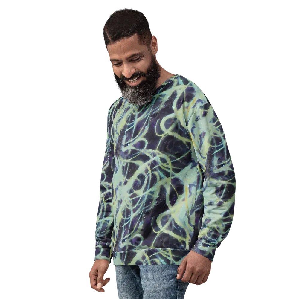 Lunar Cellscape on Sweatshirt — Left Front