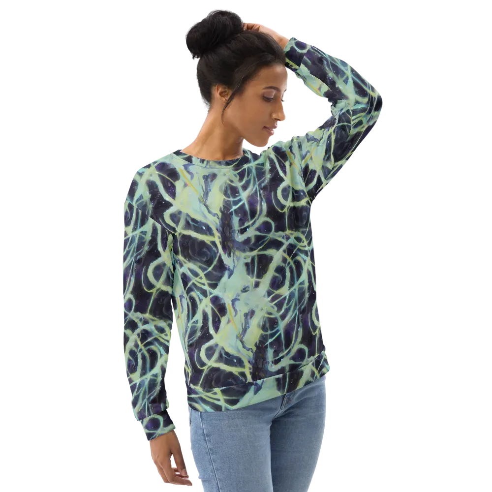 Lunar Cellscape on Sweatshirt — Right Front