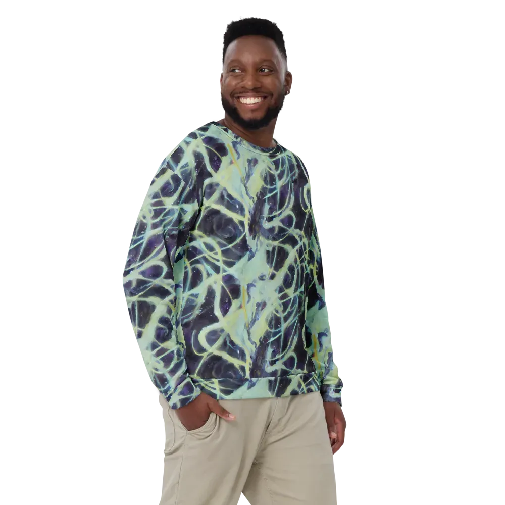 Lunar Cellscape on Sweatshirt — Front
