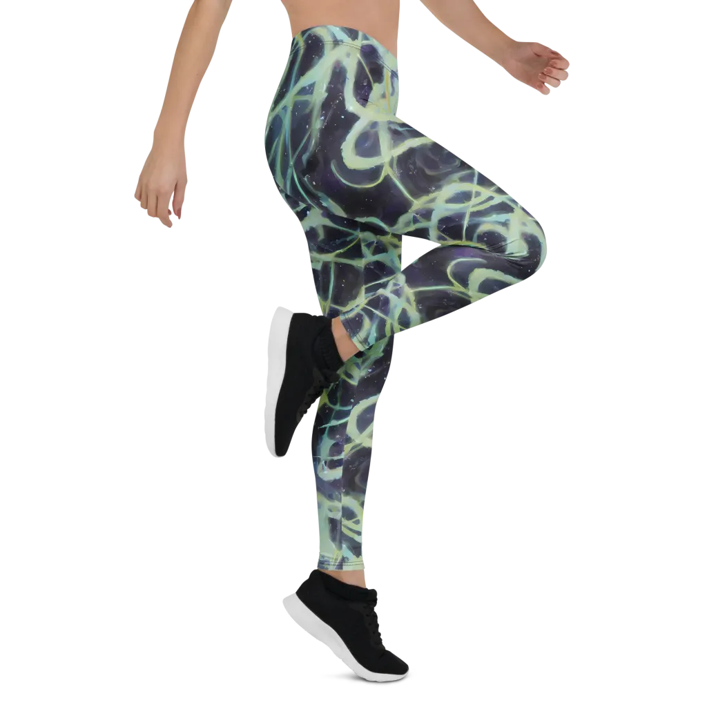 Lunar Cellscape on Leggings — Right
