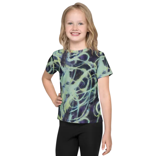 Lunar Cellscape on a Kids Crew Neck T-Shirt
